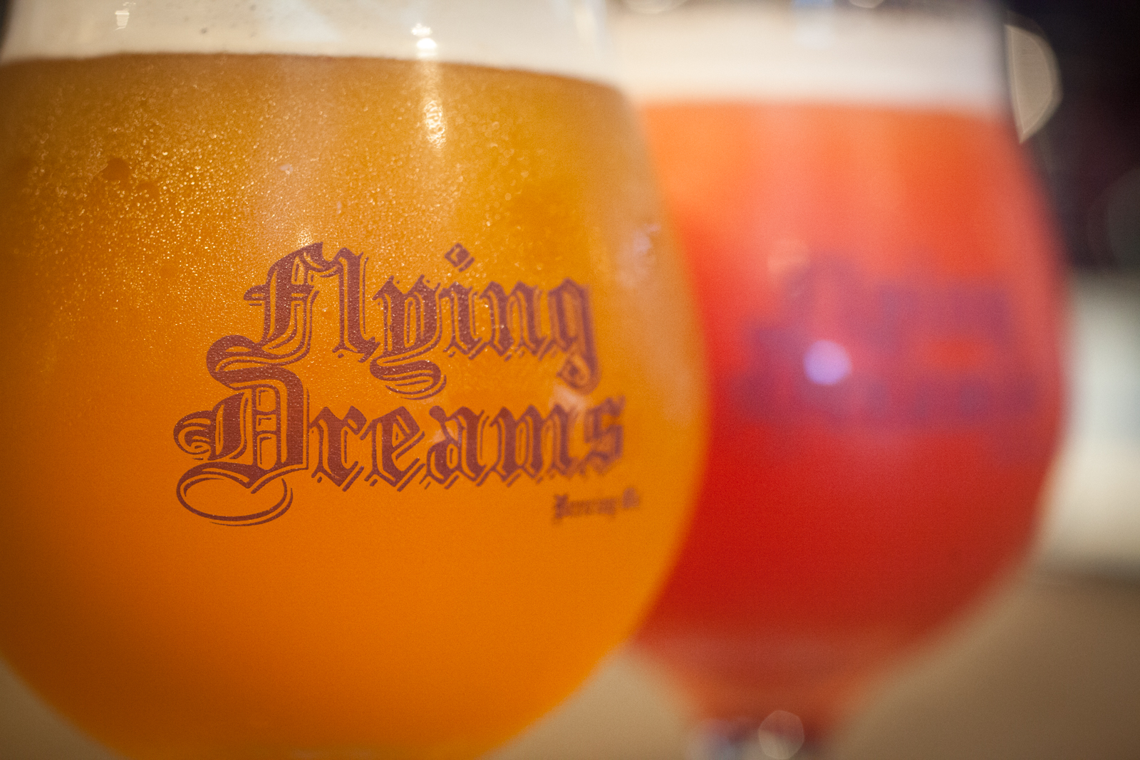 Flying Dreams Brewing Beers Close-up